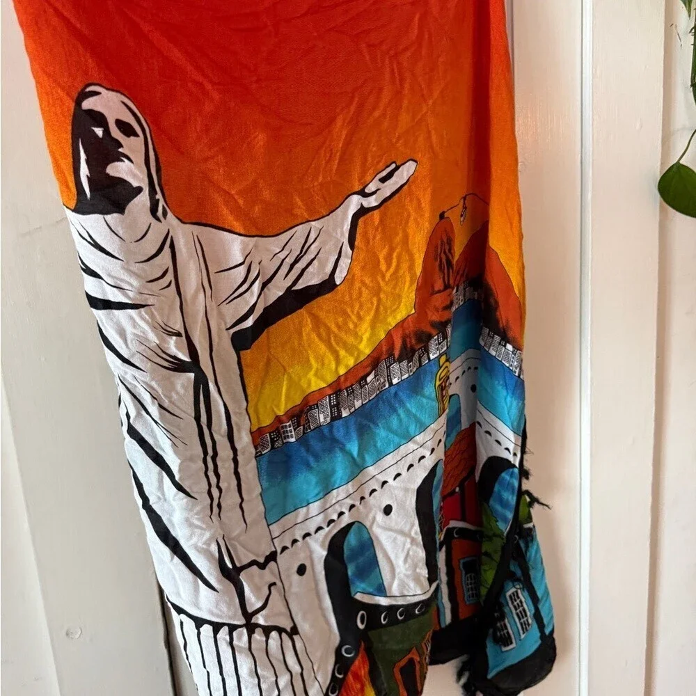 Colorful Cityscape Scarf